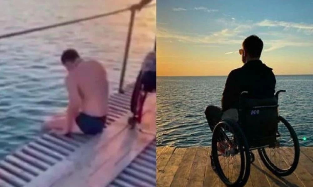 Παράλυτος άντρας βούτηξε στο νερό για να σώσει άνθρωπο που πνιγόταν